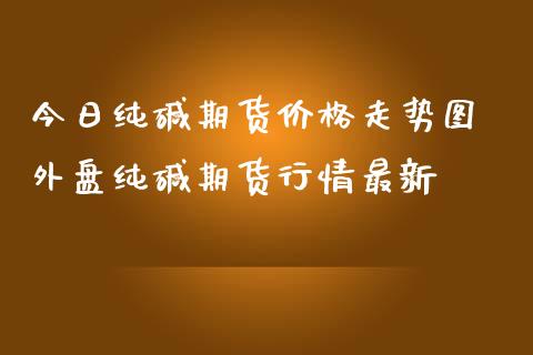 今日纯碱期货价格走势图 外盘纯碱期货行情最新_https://www.iteshow.com_期货交易_第2张