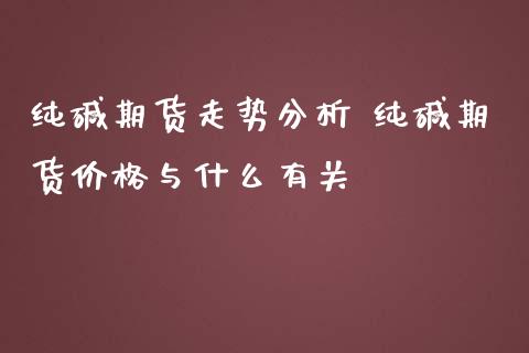 纯碱期货走势分析 纯碱期货价格与什么有关_https://www.iteshow.com_商品期货_第2张