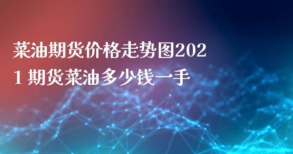 菜油期货价格走势图2021 期货菜油多少钱一手_https://www.iteshow.com_期货交易_第2张