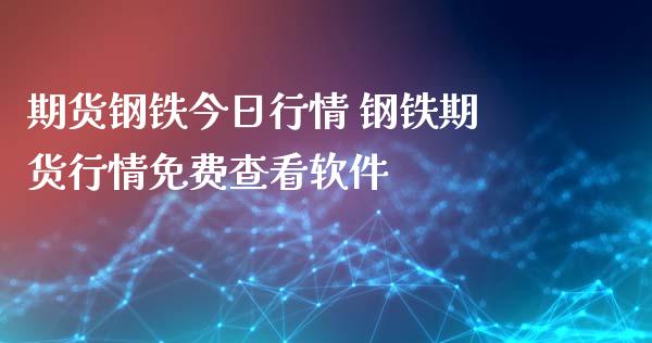 期货钢铁今日行情 钢铁期货行情免费查看软件_https://www.iteshow.com_股指期货_第2张