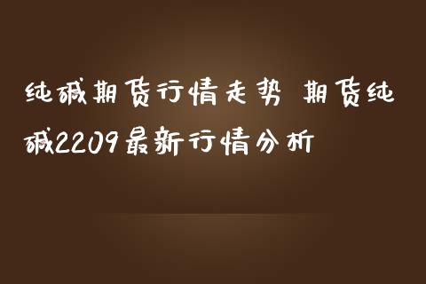 纯碱期货行情走势 期货纯碱2209最新行情分析_https://www.iteshow.com_期货开户_第2张