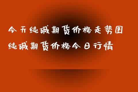 今天纯碱期货价格走势图 纯碱期货价格今日行情_https://www.iteshow.com_期货交易_第2张