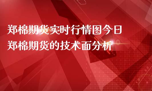 郑棉期货实时行情图今日 郑棉期货的技术面分析_https://www.iteshow.com_期货知识_第2张