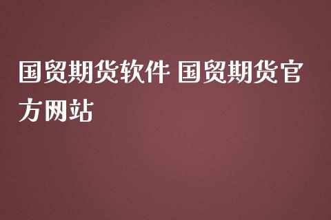 国贸期货软件 国贸期货官方网站_https://www.iteshow.com_期货开户_第2张