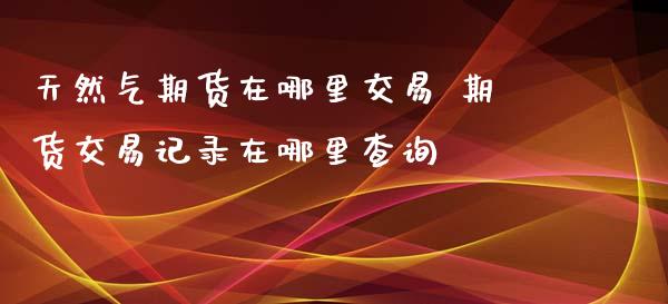 天然气期货在哪里交易 期货交易记录在哪里查询_https://www.iteshow.com_期货开户_第2张