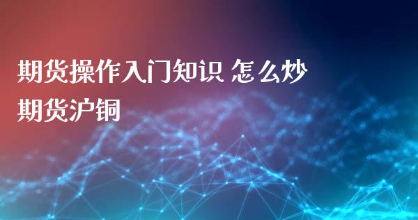 期货操作入门知识 怎么炒期货沪铜_https://www.iteshow.com_股指期权_第2张