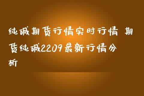 纯碱期货行情实时行情 期货纯碱2209最新行情分析_https://www.iteshow.com_期货百科_第2张