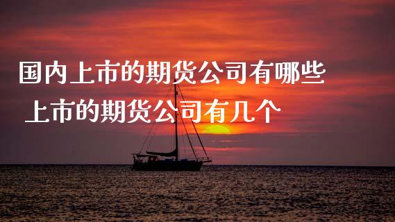 国内上市的期货公司有哪些 上市的期货公司有几个_https://www.iteshow.com_黄金期货_第2张