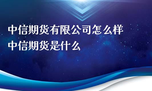 中信期货有限公司怎么样 中信期货是什么_https://www.iteshow.com_商品期货_第2张