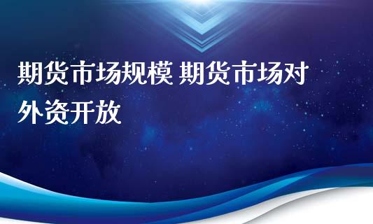 期货市场规模 期货市场对外资开放_https://www.iteshow.com_股指期货_第2张