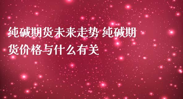 纯碱期货未来走势 纯碱期货价格与什么有关_https://www.iteshow.com_期货品种_第2张