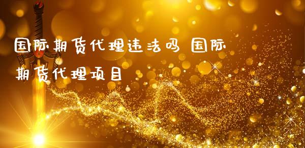 国际期货代理违法吗 国际期货代理项目_https://www.iteshow.com_原油期货_第2张