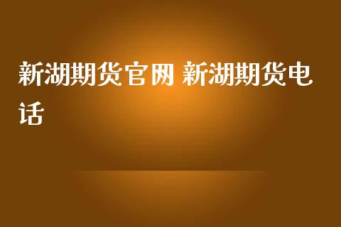 新湖期货官网 新湖期货电话_https://www.iteshow.com_期货交易_第2张