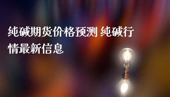 纯碱期货价格预测 纯碱行情最新信息_https://www.iteshow.com_期货手续费_第2张