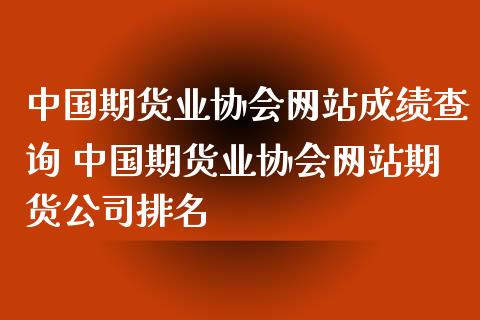 中国期货业协会网站成绩查询 中国期货业协会网站期货公司排名_https://www.iteshow.com_期货交易_第2张