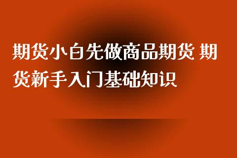 期货小白先做商品期货 期货新手入门基础知识_https://www.iteshow.com_期货公司_第2张