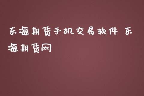 东海期货手机交易软件 东海期货网_https://www.iteshow.com_期货手续费_第2张