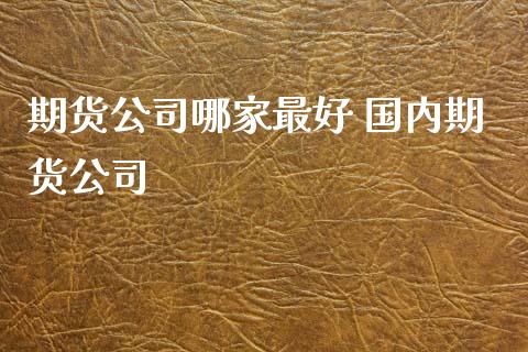 期货公司哪家最好 国内期货公司_https://www.iteshow.com_期货公司_第2张