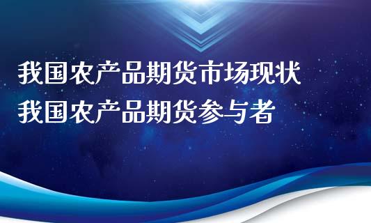 我国农产品期货市场现状 我国农产品期货参与者_https://www.iteshow.com_商品期货_第2张