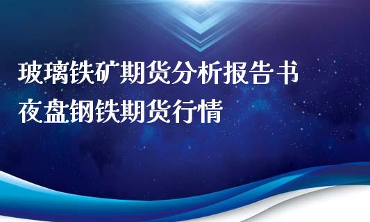 玻璃铁矿期货分析报告书 夜盘钢铁期货行情_https://www.iteshow.com_商品期货_第2张