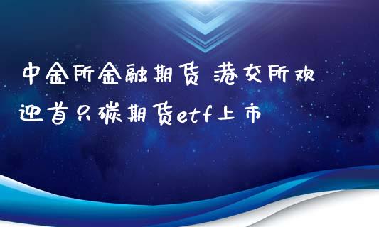 中金所金融期货 港交所欢迎首只碳期货etf上市_https://www.iteshow.com_期货公司_第2张