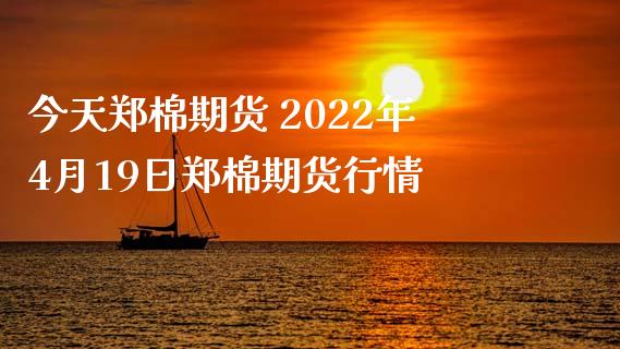 今天郑棉期货 2022年4月19日郑棉期货行情_https://www.iteshow.com_期货交易_第2张