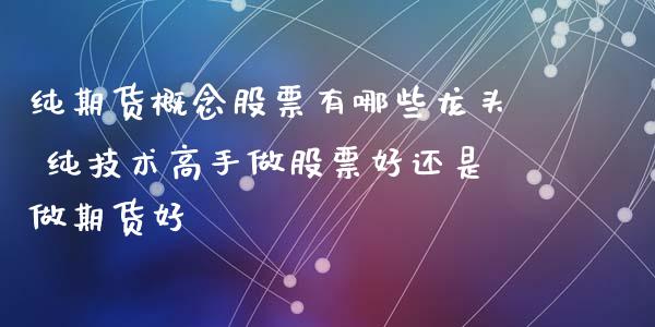 纯期货概念股票有哪些龙头 纯技术高手做股票好还是做期货好_https://www.iteshow.com_期货开户_第2张