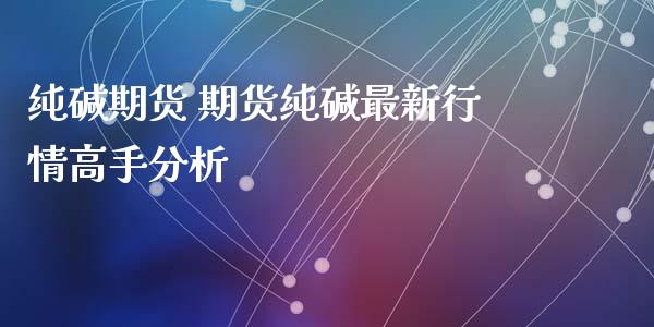 纯碱期货 期货纯碱最新行情高手分析_https://www.iteshow.com_原油期货_第2张