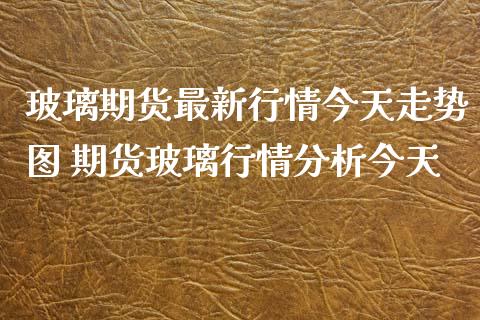 玻璃期货最新行情今天走势图 期货玻璃行情分析今天_https://www.iteshow.com_原油期货_第2张