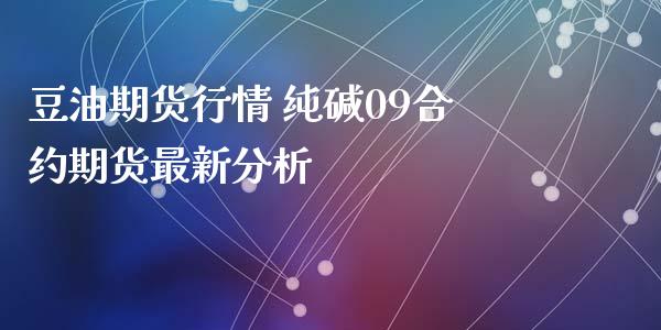 豆油期货行情 纯碱09合约期货最新分析_https://www.iteshow.com_期货百科_第2张