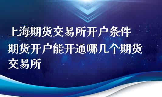 上海期货交易所开户条件 期货开户能开通哪几个期货交易所_https://www.iteshow.com_股指期权_第2张