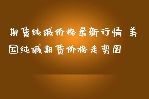 期货纯碱价格最新行情 美国纯碱期货价格走势图_https://www.iteshow.com_股指期权_第2张