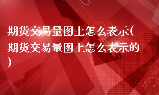 期货交易量图上怎么表示(期货交易量图上怎么表示的)_https://www.iteshow.com_商品期权_第1张