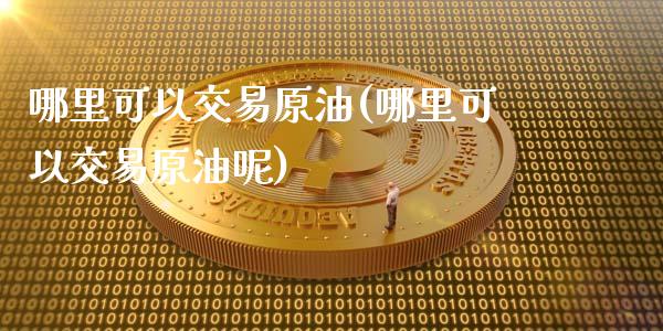 哪里可以交易原油(哪里可以交易原油呢)_https://www.iteshow.com_黄金期货_第1张