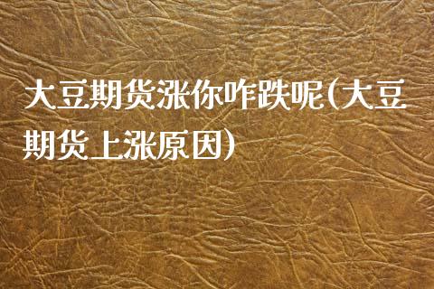 大豆期货涨你咋跌呢(大豆期货上涨原因)_https://www.iteshow.com_商品期货_第1张