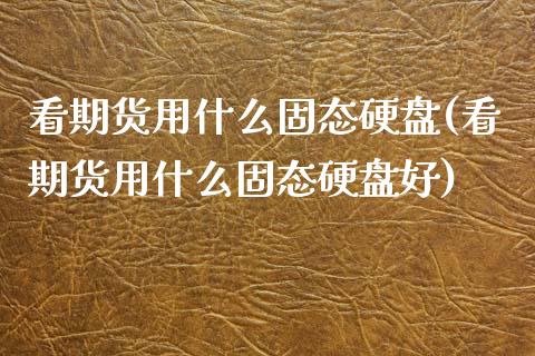 看期货用什么固态硬盘(看期货用什么固态硬盘好)_https://www.iteshow.com_期货百科_第1张