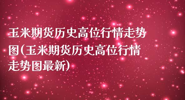 玉米期货历史高位行情走势图(玉米期货历史高位行情走势图最新)_https://www.iteshow.com_商品期权_第1张