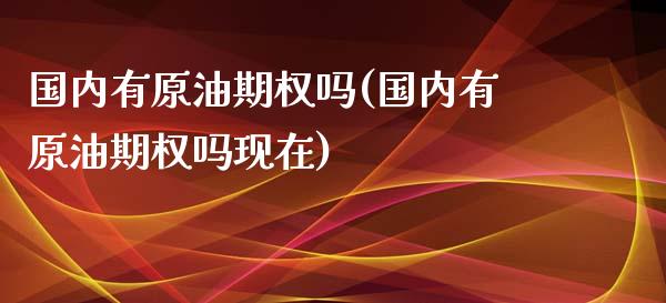 国内有原油期权吗(国内有原油期权吗现在)_https://www.iteshow.com_股票_第1张