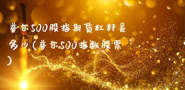 普尔500股指期货杠杆是多少(普尔500指数股票)_https://www.iteshow.com_股指期权_第1张