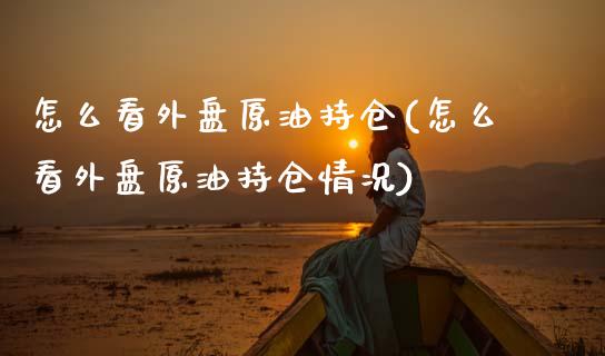 怎么看外盘原油持仓(怎么看外盘原油持仓情况)_https://www.iteshow.com_商品期货_第1张