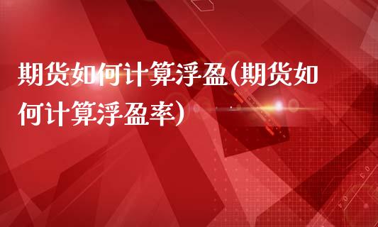 期货如何计算浮盈(期货如何计算浮盈率)_https://www.iteshow.com_原油期货_第1张