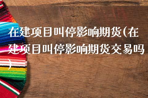 在建项目叫停影响期货(在建项目叫停影响期货交易吗)_https://www.iteshow.com_期货交易_第1张