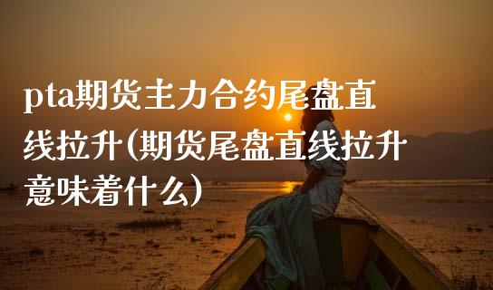 pta期货主力合约尾盘直线拉升(期货尾盘直线拉升意味着什么)_https://www.iteshow.com_期货开户_第1张