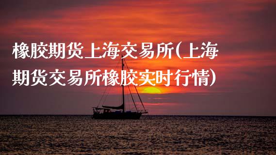 橡胶期货上海交易所(上海期货交易所橡胶实时行情)_https://www.iteshow.com_期货品种_第1张