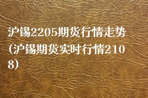 沪锡2205期货行情走势(沪锡期货实时行情2108)_https://www.iteshow.com_原油期货_第1张