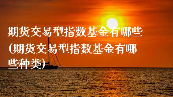 期货交易型指数基金有哪些(期货交易型指数基金有哪些种类)_https://www.iteshow.com_黄金期货_第1张