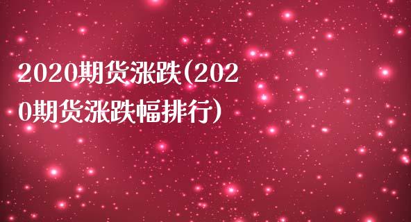 2020期货涨跌(2020期货涨跌幅排行)_https://www.iteshow.com_股指期权_第1张