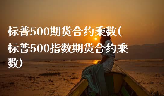 标普500期货合约乘数(标普500指数期货合约乘数)_https://www.iteshow.com_期货交易_第1张