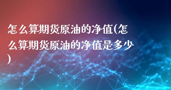 怎么算期货原油的净值(怎么算期货原油的净值是多少)_https://www.iteshow.com_商品期权_第1张