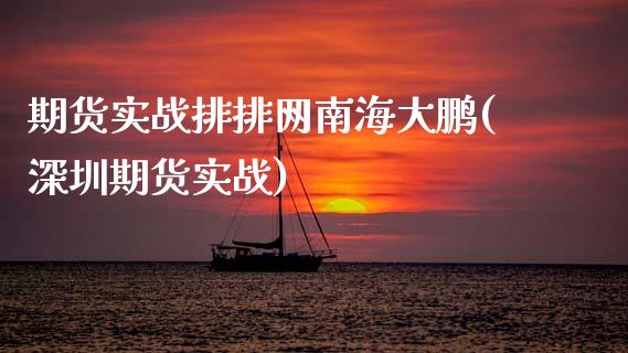 期货实战排排网南海大鹏(深圳期货实战)_https://www.iteshow.com_黄金期货_第1张